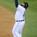 Detroit Tigers' first baseman Prince Fielder makes the last out of the ninth inning beating the Yankees 8-1 during Game 4 of the ALCS and advancing to the World Series at Comerica Park in Detroit on Thursday night.